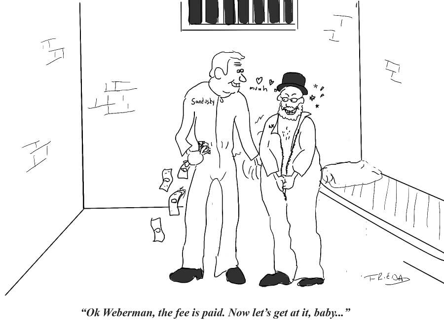Weberman and Sandusky together in prison
